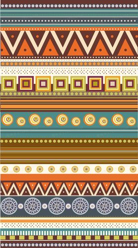 民族风花纹背景图