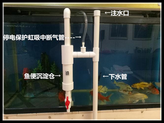 鱼缸不打孔改底过滤器diy 虹吸管件家用全自动循环创意干湿鱼马桶_7折