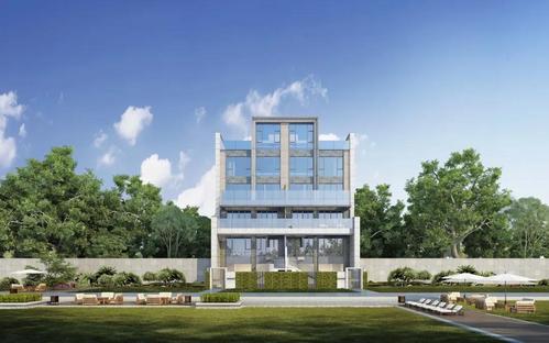 (中海映山湖·央墅叠墅外立面效果图)