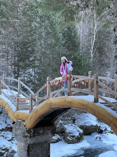 长白山望天鹅景区_瀑布_徒步_童话世界_风景_冬天去哪