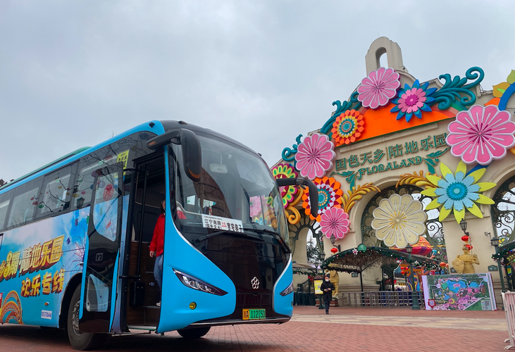 成都宽窄巷子至国色天香陆地乐园旅游直通车开通