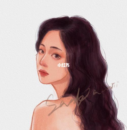 95谭松韵|手绘头像_谭松韵_手绘_头像_procreate_笔刷_文化_绘画