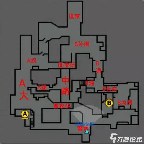 首先带战友们熟悉一下港口地图的构造以及地图中的一些基础点位名称