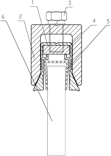 cn204252751u_收紧式滑动玻璃门吊装夹具有效
