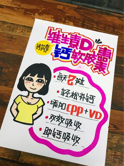 维生素d_胡萝卜素_叶黄素_钙尔奇怎么样_pop手绘海报_文化_绘画