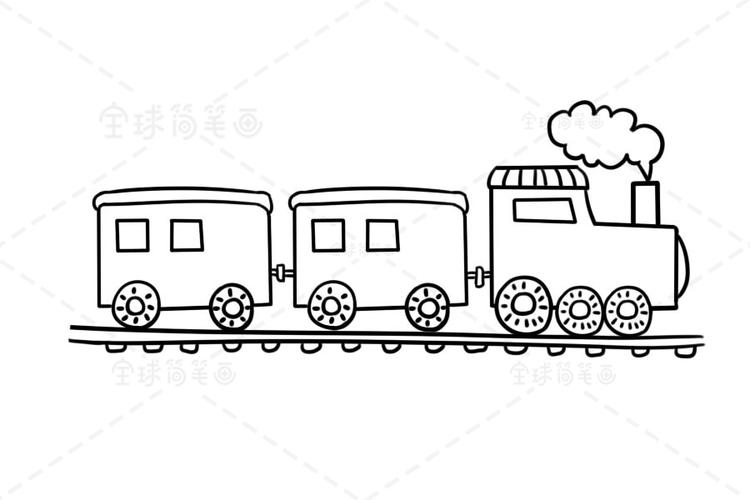 火车涂色画模板图片trainscoloringpages