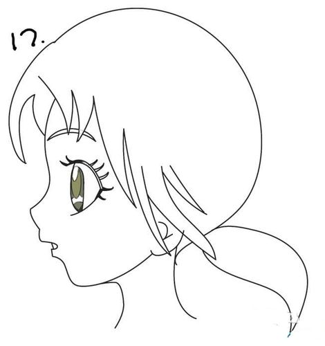 动漫女生的画法步骤_动漫女生简笔画教程 卡通人物简笔画