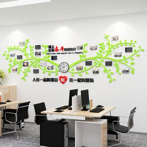 办公室文化建设图片 办公室文化墙设计效果图欣赏