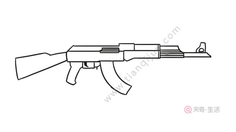 吃鸡枪简笔画图片大全
