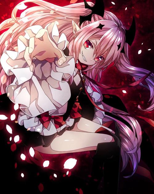 二次元吸血鬼美少女图片(最好长发)
