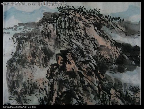 山东实力派画家张国庆四尺斗方山水画《山高水长》