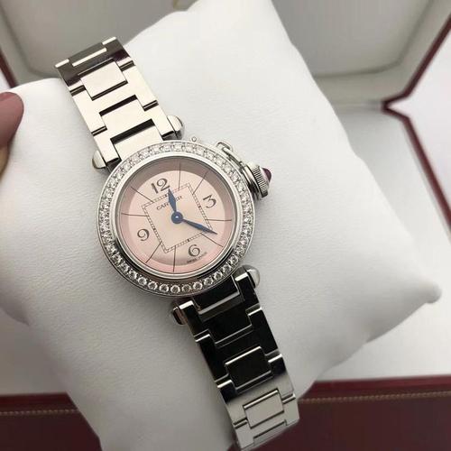 cartier 卡地亚帕莎系列石英女表