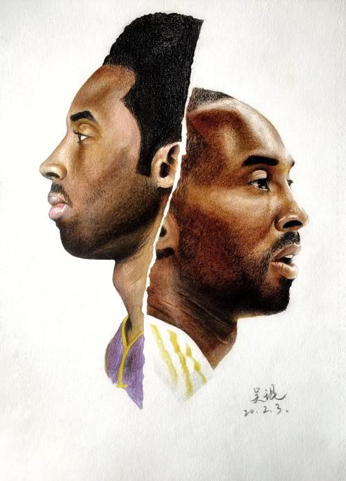 【彩铅】科比·布莱恩特|纯艺术|绘画|吴琨 - 原创作品 - 站酷 (zcool
