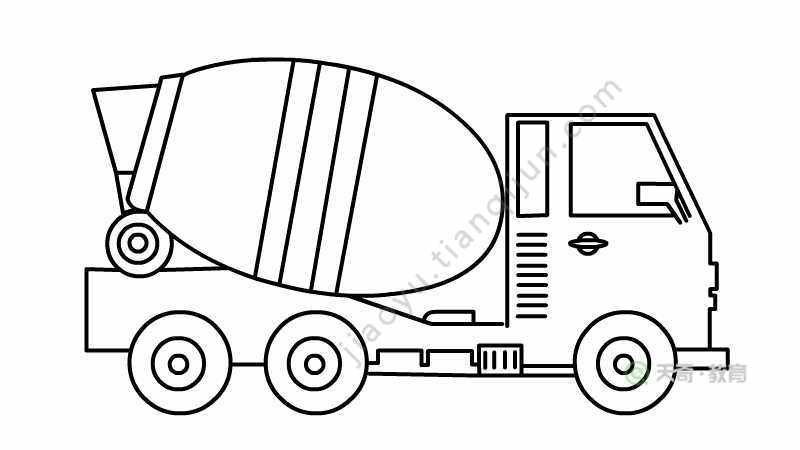 简笔画简笔画|工程车系列素材推土机吊车挖掘机1简笔画挖掘机素材教程