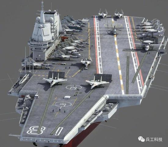 中国第3艘航母舰载机或达75架 性能堪称常规航母巅峰