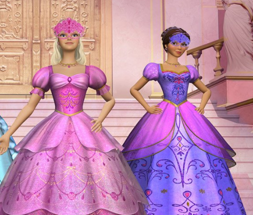 在动画影片《芭比彩虹仙子之人鱼公主》中,芭比饰演名叫爱丽娜的少女