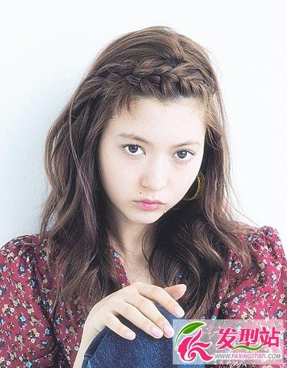 刘海三股辫叠加编发-三股辫加一股辫的图解-最简单的麻花辫三股-25种