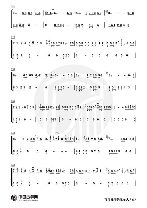 流行古筝曲:《可可托海的牧羊人》