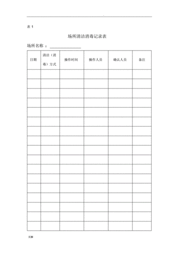 场所清洁消毒记录表.pdf 31页