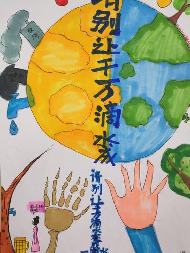 四(8)《水资源》招贴画设计作业