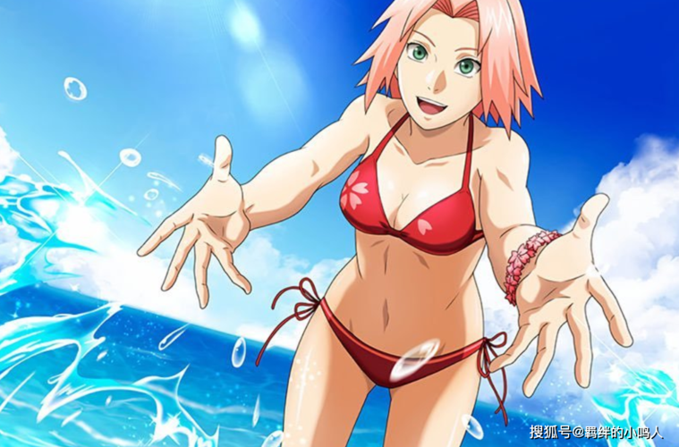 原创当火影人物穿上泳装,夏日限定,这样的纲手你见过吗?