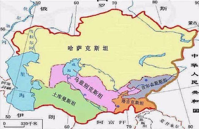 被两个也是内陆国的邻国土库曼斯坦和哈萨克斯坦夹在其中
