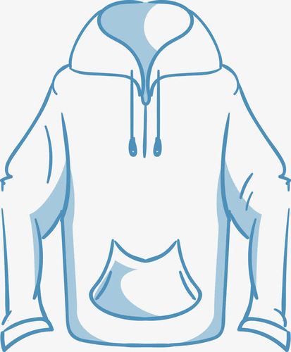 连帽服装上衣设计图