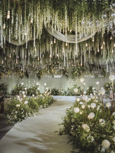 我的法式浪漫白绿系婚礼之婚礼布置篇_婚礼_酒店_婚礼