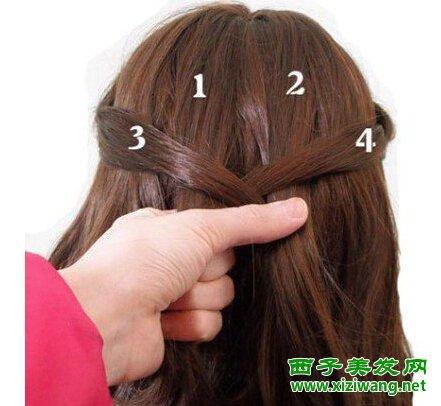 公主辫怎么编 漂亮好看公主辫扎法教程(2)