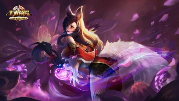 王者荣耀妲己 少女阿狸 _ #王者荣耀# 英雄海报原画