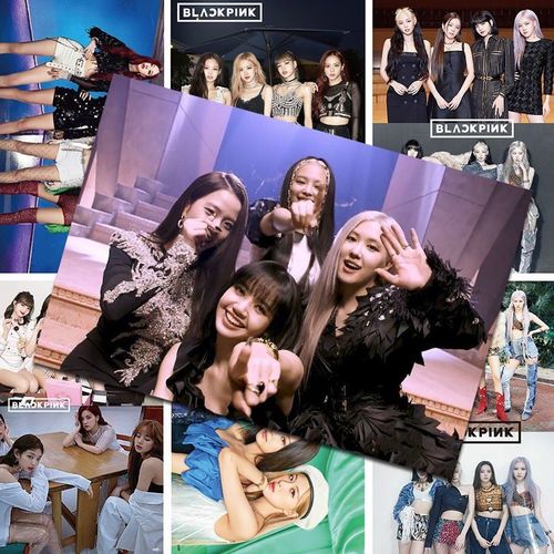 blackpink图片高清四人,blackpink四人海报 blackpink海报明星 rosesolo高清粉墨团体写真照片
