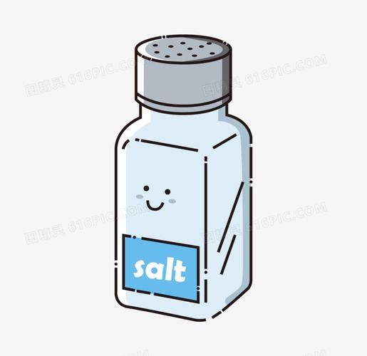 mbe风格盐调味瓶卡通元素