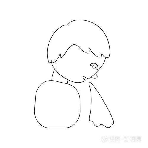 呕吐图标卡通.单从大病了,病的病图标集