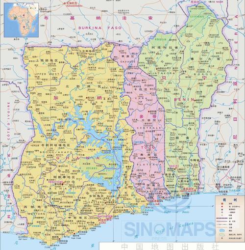 加纳地图全图,加纳地图高清版下载 - 8264户外8264.com