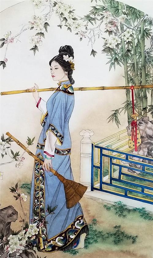 012 赵永峰 十二金钗林黛玉326-5 当代 纸本未托裱