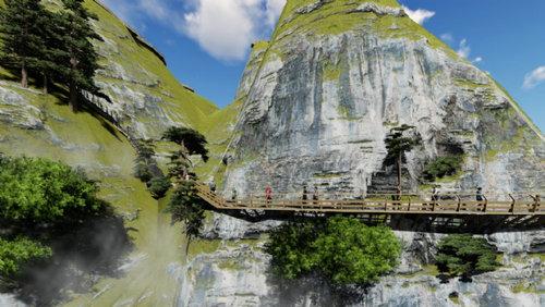 城口:亢谷景区旅游步道工程启动建设