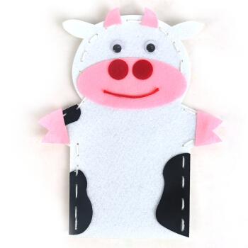 儿童布艺动物手偶不织布无纺布手套玩具幼儿园手工diy