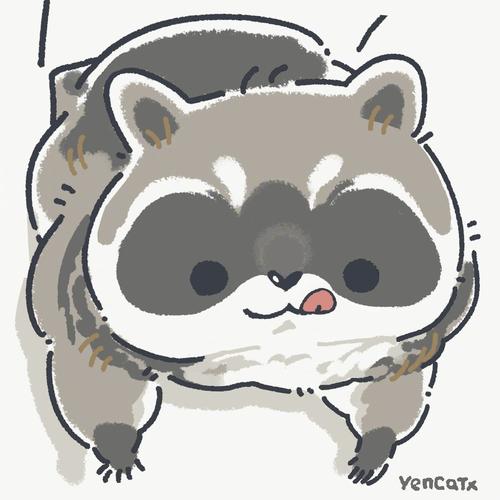 yen太太的小浣熊头像更新啦真的是太可爱了twiyencatx