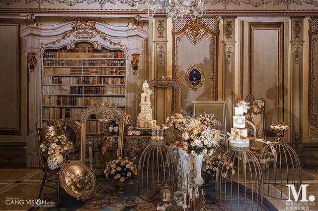 复古又华丽的欧式宫廷风婚礼