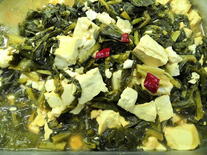 雪里红炖豆腐
