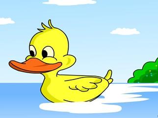 课前看的儿童小故事篇一:小小鸭子学游泳