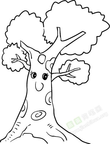 茂盛的树简笔画图片教程