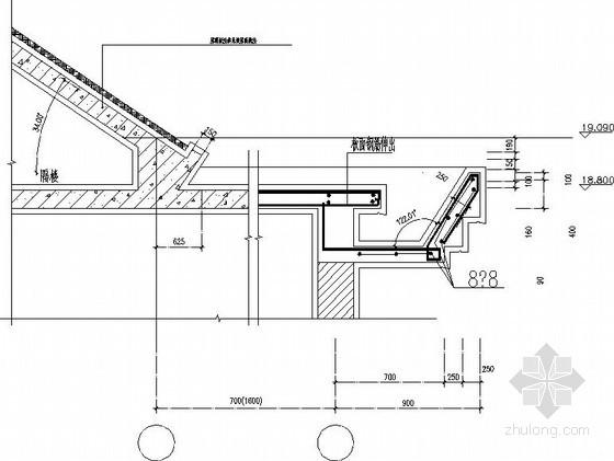 坡屋面檐口节点构造详图