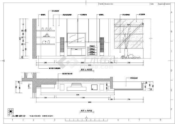 详细的家装设计的cad施工图 线路布置图纸