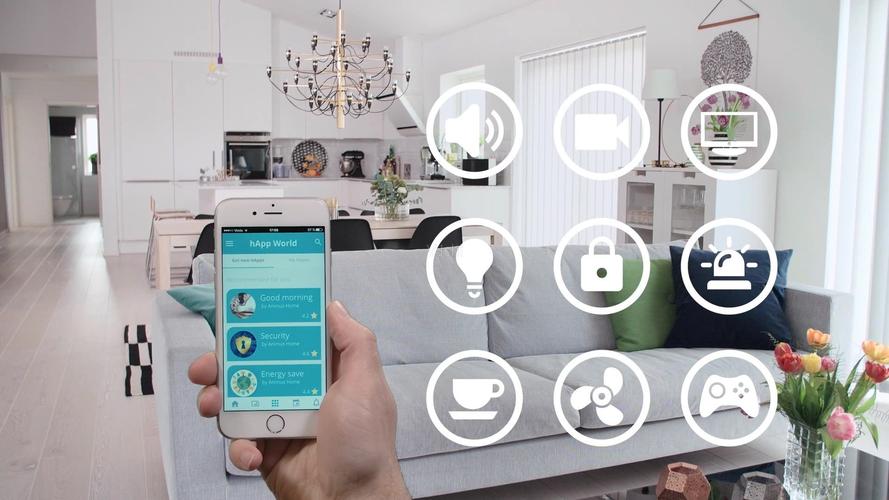 高科技家庭一键操控全家电器手机未来生活