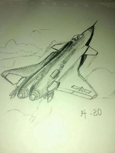 歼20简笔画