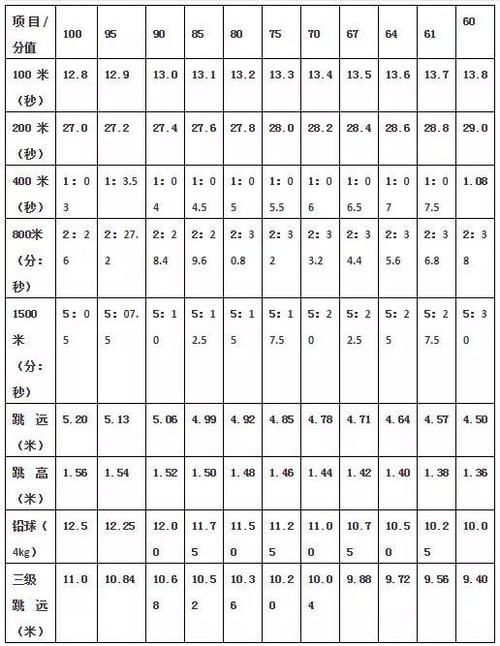 5×25米折返跑(1)测试方法:从起跑线向场内垂直方向快跑,在跑动中用手