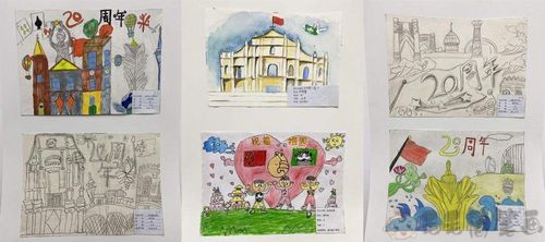 关于澳门回归的主题绘画