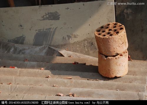 蜂窝煤 燃尽的蜂窝煤 煤