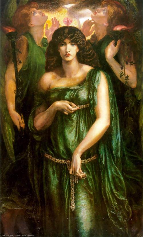 叙利亚的 阿斯塔特 – (dante gabriel rossetti)